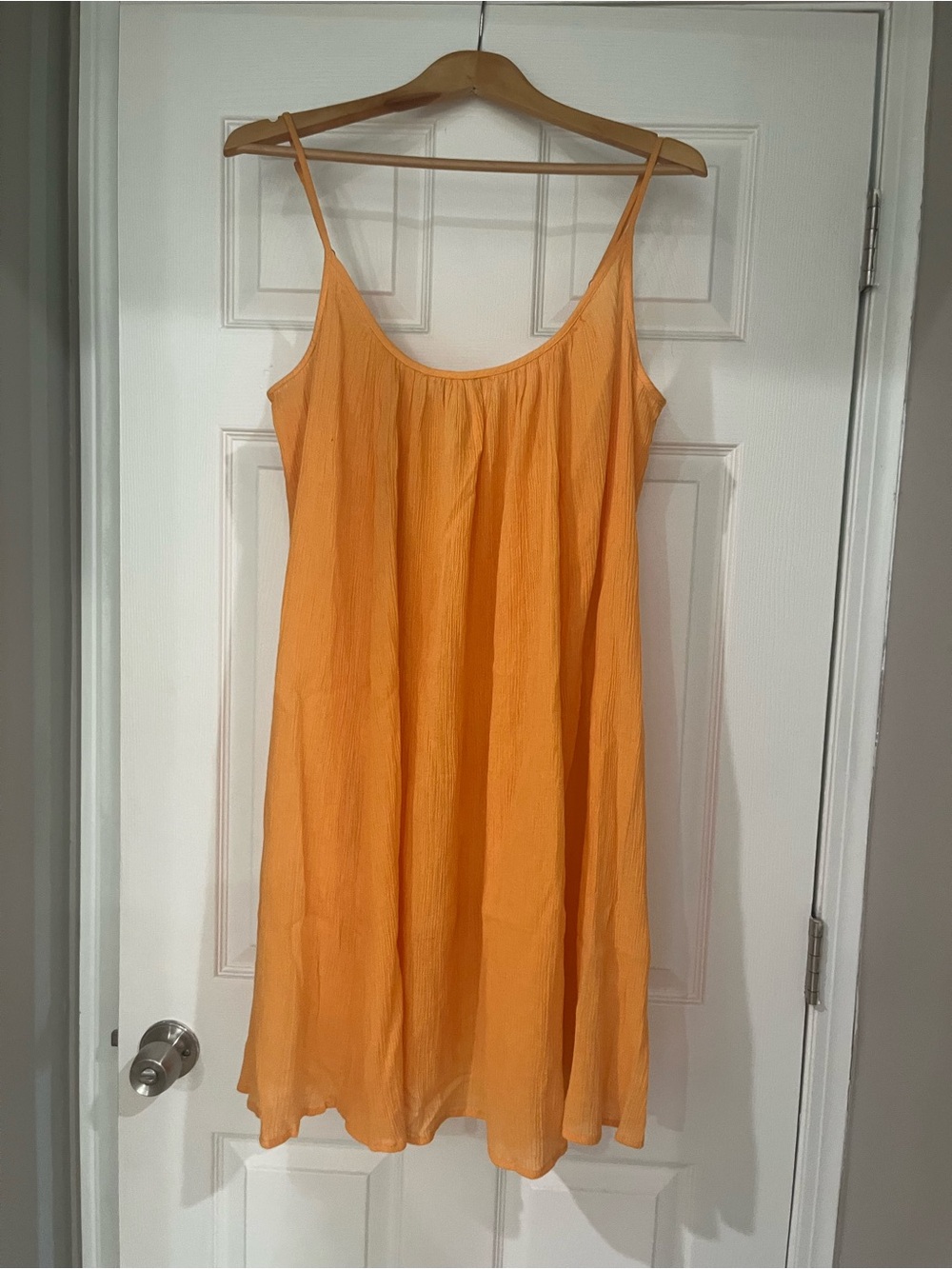 Anthropology Lightweight Orange 💯 Cotton Dress - Women's Summer Dress